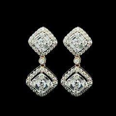 #LVNA2024 | Double Cushion Dangling Diamond Earrings 18kt