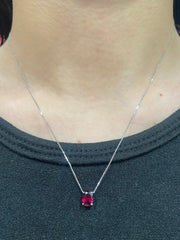 #LoveLVNA | Oval Ruby Gemstones Necklace 18kt