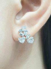 #LVNA2024 | Floral Cross Over Statement Diamond Earrings 14kt