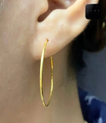 #GOLD2024 | 30MM Large Golden Hoop Earrings 18kt