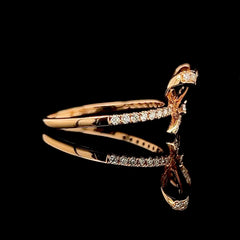 #LVNA2024 |  Deco Rose Ribbon Diamond Ring 18kt