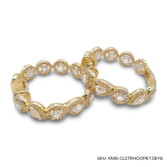 #TheSALE | Cluster Hoop Diamond Earrings 14kt