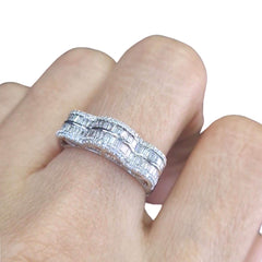 #TheSALE | Half Eternity Layered Baguette Diamond Ring 14kt