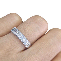 #TheSALE | Half Eternity Deco Emerald Diamond Ring 14kt