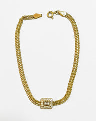 #LoveLVNA | Emerald Halo Paved Unisex Diamond Bracelet 18kt