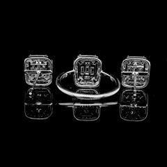 #LVNA2024 | 7ct Face Emerald Halo Diamond Jewelry Set 18kt