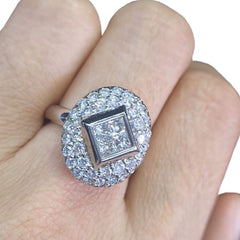 #TheSALE | Oval Square Deco Diamond Ring 18kt