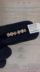 #BuyNow | Trinity Square Half Eternity Diamond Earrings 14kt
