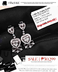 #LVNA2024 |  Heart Deco Diamond Earrings 14kt