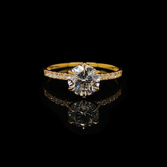 1.17ct G VS1 Round Brilliant Diamond Engagement Ring 14kt IGI Certified