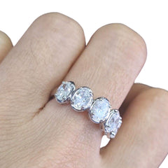 #TheSALE | Oval Diamond Half Eternity Ring 14kt