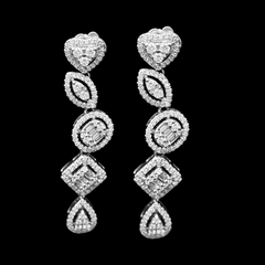 CLEARANCE BEST | Multi-Shape Diamond Earrings 14kt