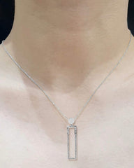 #LVNA2024 | Round Drop Studded Diamond Necklace 18kt
