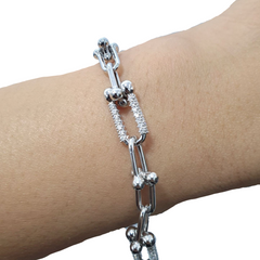 #TheSALE | Hardware Link Chain Diamond Bracelet 14kt