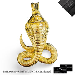 Large Cobra Fine Gold Pendant 18kt