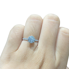 #PREORDER | 1.30ct H VS2 Round Brilliant Diamond Engagement Ring 14kt IGI Certified