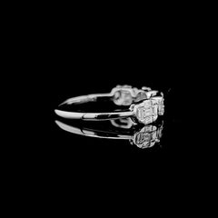 #LVNA2024 |  Oval Baguette Half Eternity Diamond Ring 18kt