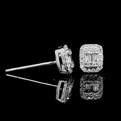 #LVNA2024 | Emerald Paved Stud Diamond Earrings 14kt