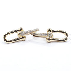 #TheSALE | Nail Paved Link Diamond Earrings 14kt