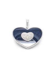 #TheSALE | Large Heart Diamond Necklace 14kt