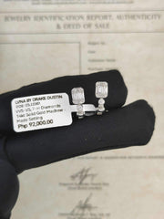 #LVNA2024 | Emerald Hoop Diamond Earrings 18kt