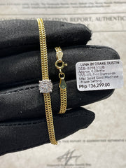 #LVNA2024 |  Golden Round Unisex Double Chain Diamond Bracelet 18kt
