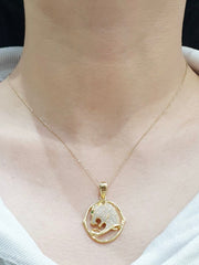 #LVNA2024 | Golden Panther Diamond Necklace 18kt