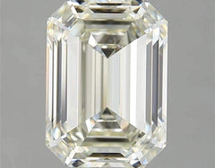 2.00ct M VVS2 Emerald Cut Diamond Engagement Ring 18kt GIA Certified
