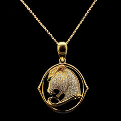 #LVNA2024 | Golden Panther Diamond Necklace 18kt