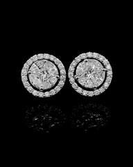 #LVNA2024 | 7carat Face 1st Gen Round Invisible Setting Halo Diamond Earrings 18kt