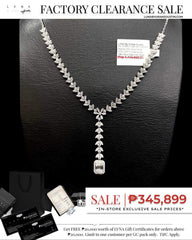 #LVNA2024 | Statement Baguette Emerald Drop Diamond Necklace 18kt