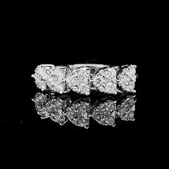 #ThePromise | Heart Half Eternity Diamond Ring 14kt