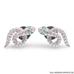#TheSALE | Serpent Emerald Diamond Earring 18kt