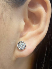 #LVNA2024 | Round Dainty Stud Diamond Earrings 14kt