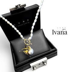 HOPE “Ivana” LVNA Signatures Baroque Pearl & Gold Necklace