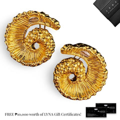 Golden Fossil Fine Gold Earrings 18kt