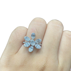 #LVNA2024 | Floral Diamond Baguette Diamond Ring 18kt
