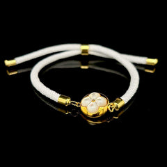 #LVNA2024 | 18kt Mother of Pearl Center Adjustable White String Bracelet (FREE ₱10,000 worth of LVNA GC)