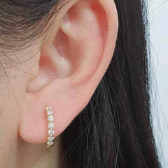 #TheSALE | Round Hoop Diamond Earring 14kt