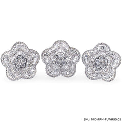 #TheSALE | Floral Baguette Diamond Jewelry Set 14kt