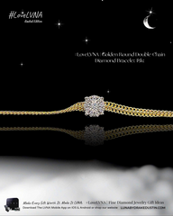 #LoveIVANA | #LoveLVNA | Golden Round Unisex Double Chain Bracelet 18kt