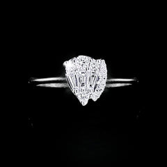 #LVNA2024 | Pear Baguette Teardrop Deco Diamond Ring 14kt