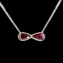 #LVNA2024 | Infinity Ruby Gemstone Necklace 14kt