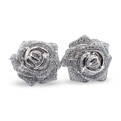 #TheSALE | Large Floral Diamond Earrings 14kt