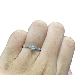 AMALIA | 0.50cts Round Brilliant Diamond Engagement Ring 14kt