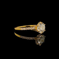 1.15ct G VS1 Round Brilliant Diamond Engagement Ring 14kt IGI Certified