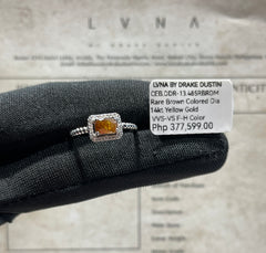 LVNA Signatures Rare Brown Colored Diamond Ring 14kt | Engagement Ring