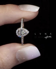 ELUNA | Halo Paved Engagement Ring