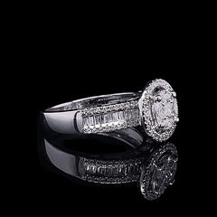 #LVNA2024 |  Round Invisible Setting Eternity Diamond Ring 14kt