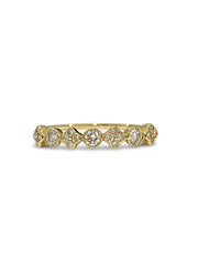 #LVNA2024 | Golden Cluster Points Half Eternity Stack Diamond Ring 18kt | #ThePromise